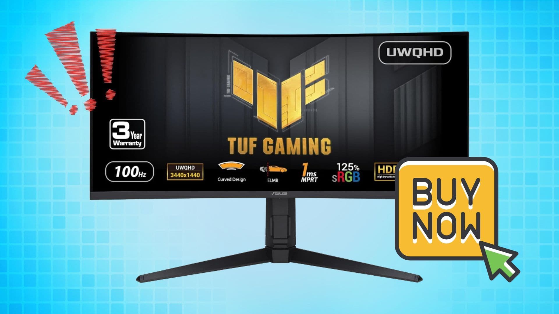 Moniteur Gaming Incurvé ASUS 34" à 289 $ image