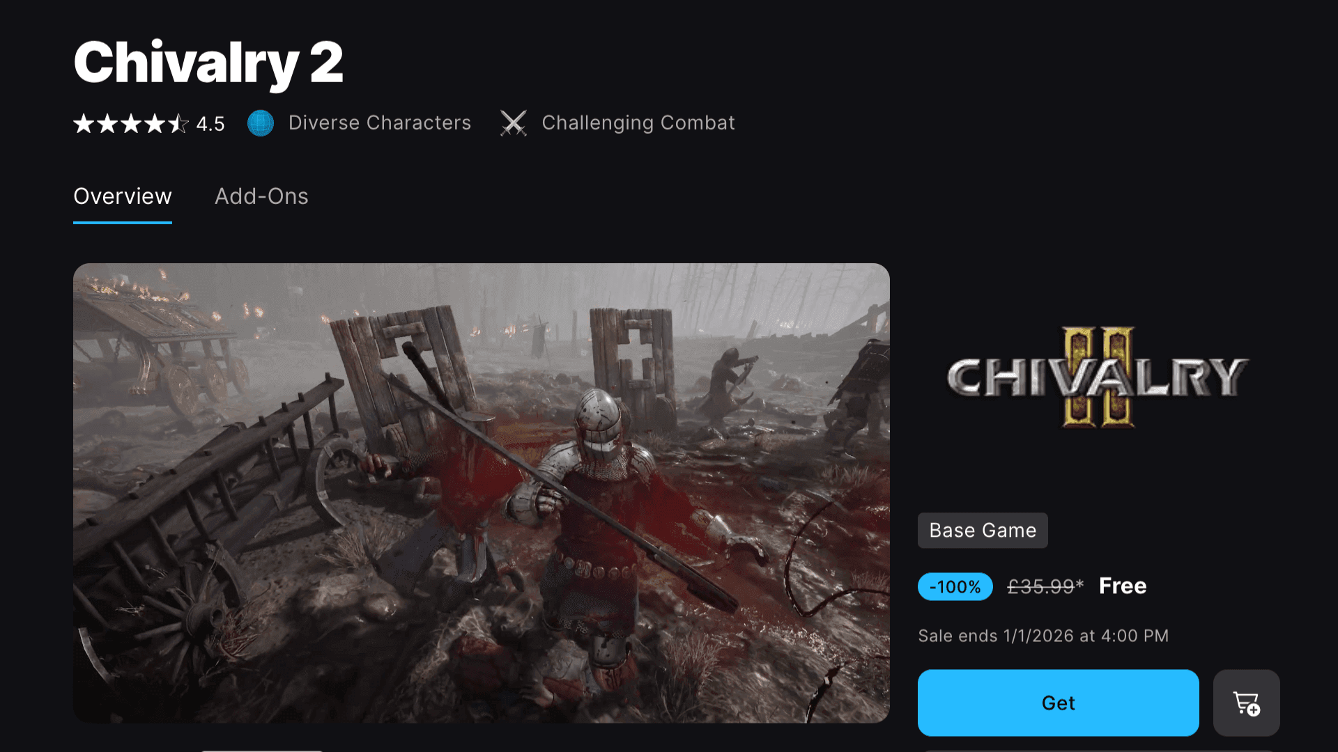 Epic Games Store Free Game for January 1st