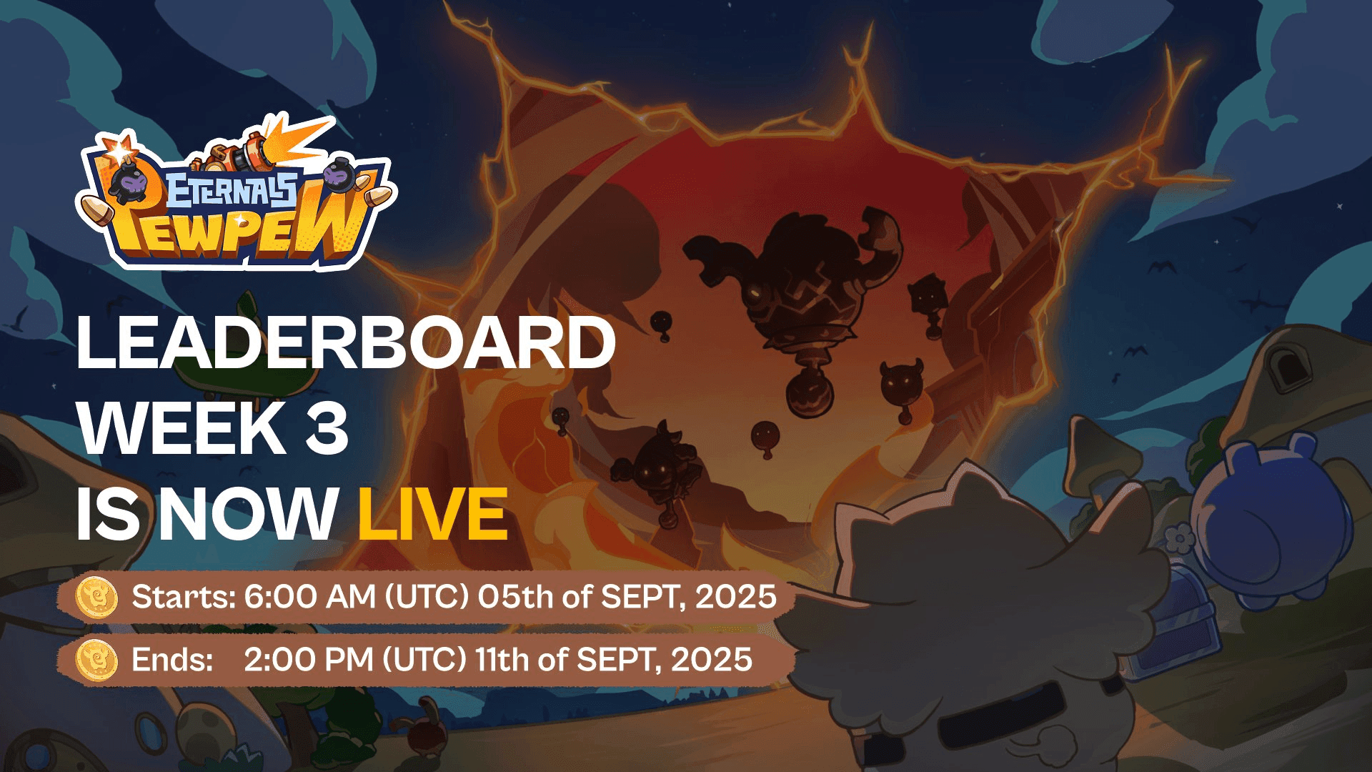 Earn Rewards in Eternals Pew Pew