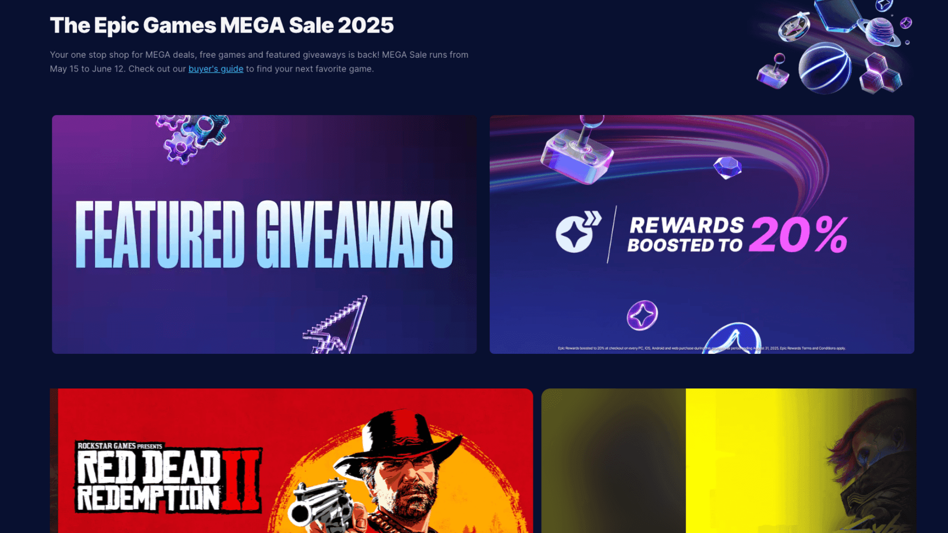Epic Games Store Mega Sale 2025