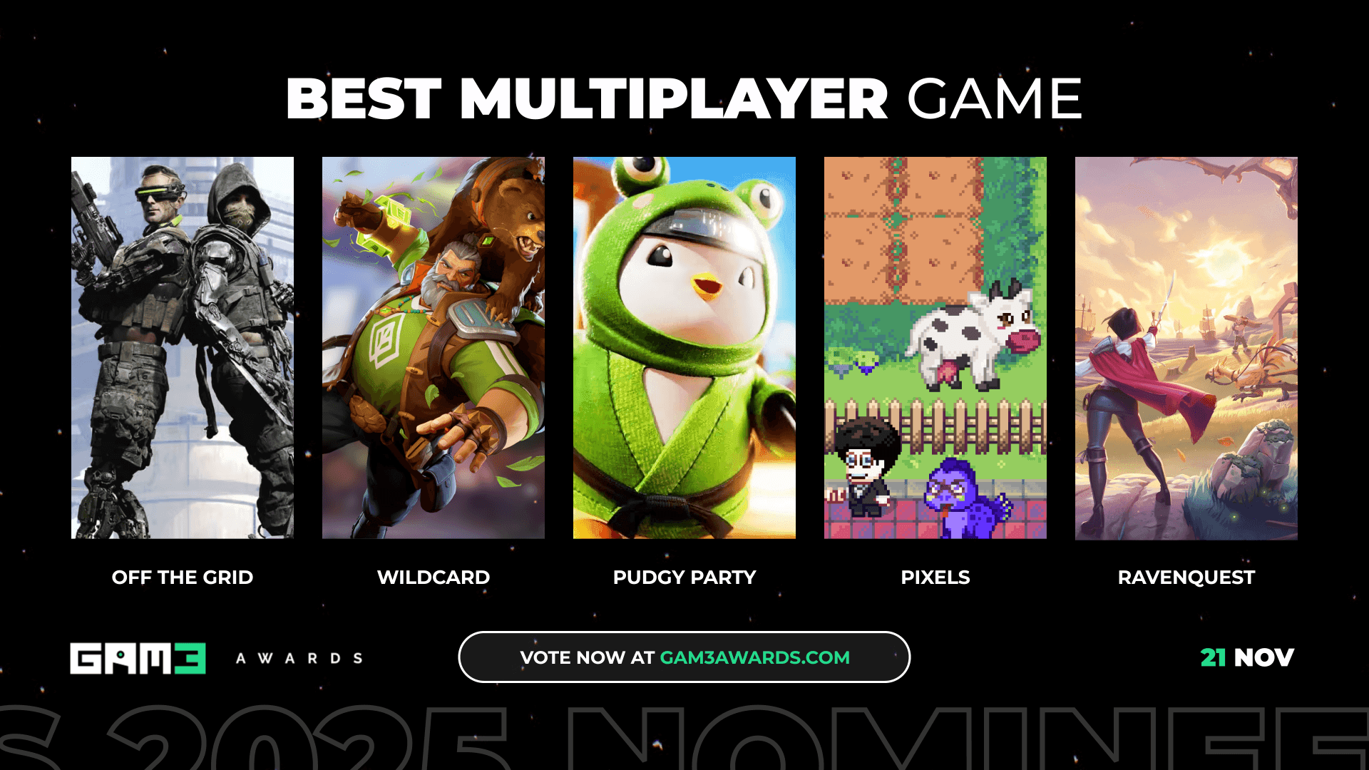 GAM3 Awards 2025 Best Multiplayer Nominees