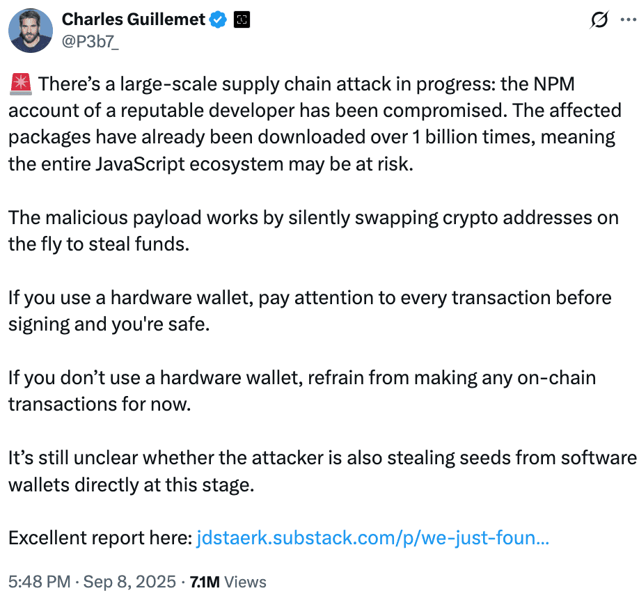 Supply Chain Attack Exposes Over 2 Billion