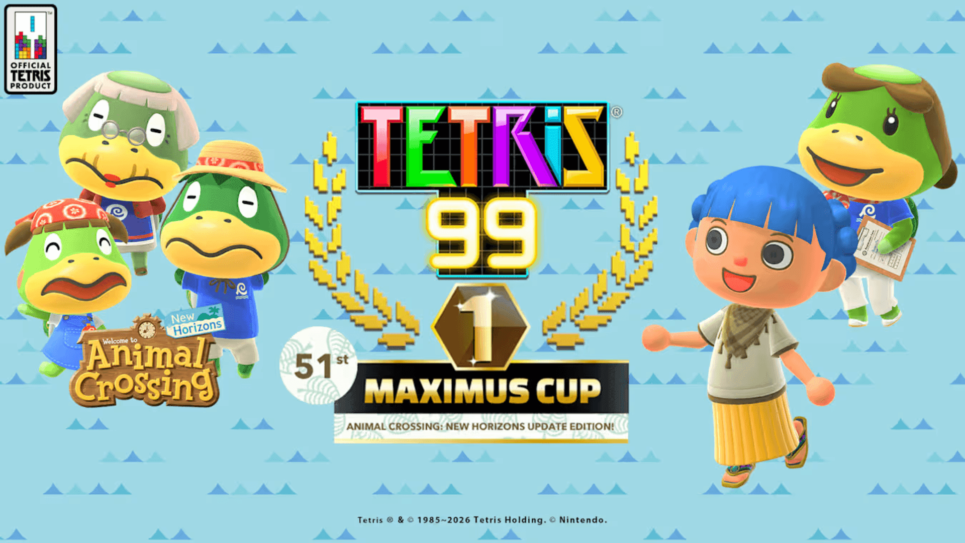 Tetris 99 Adds Animal Crossing Theme