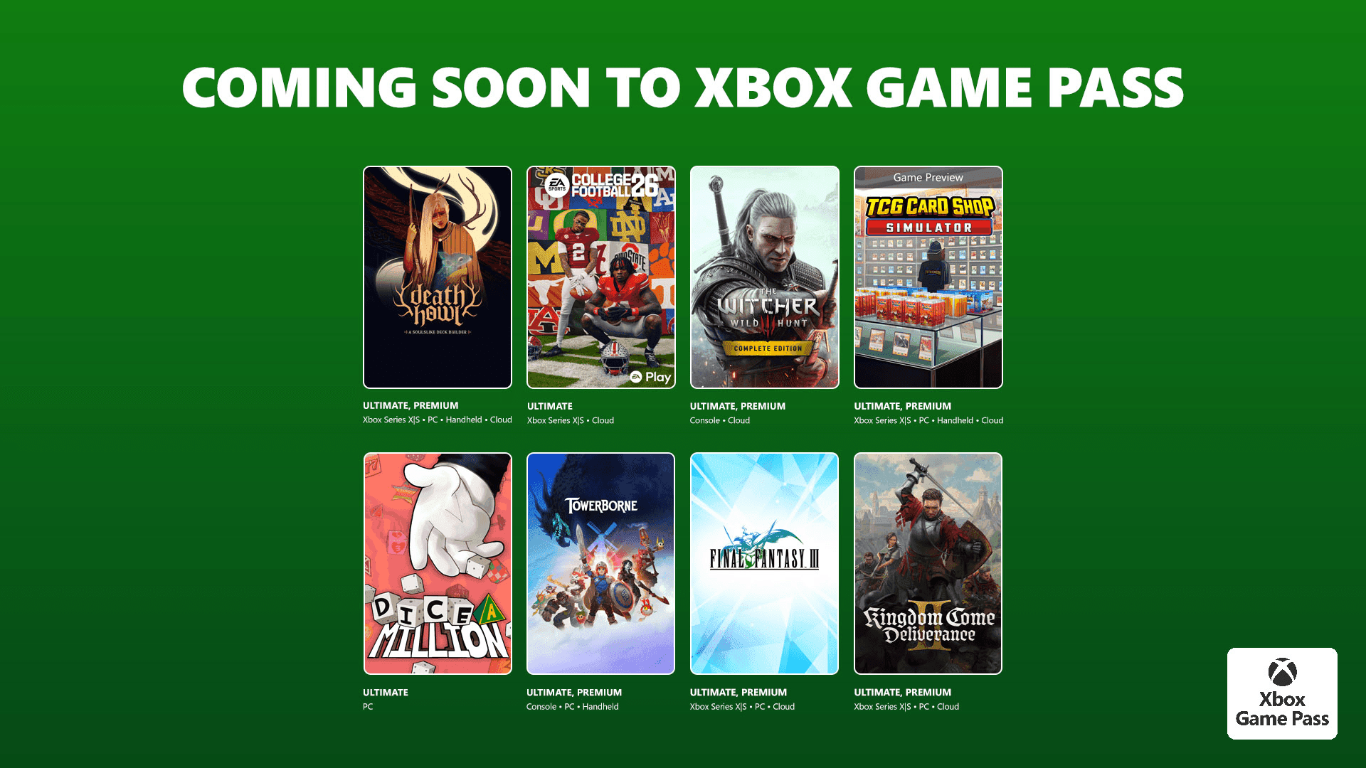 Xbox Game Pass February 2026