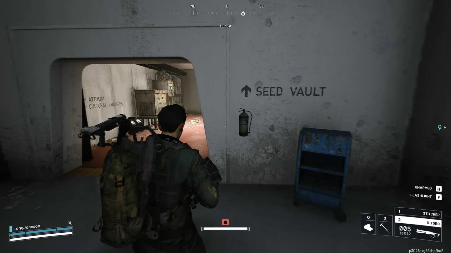 Terminal sits outside the vault