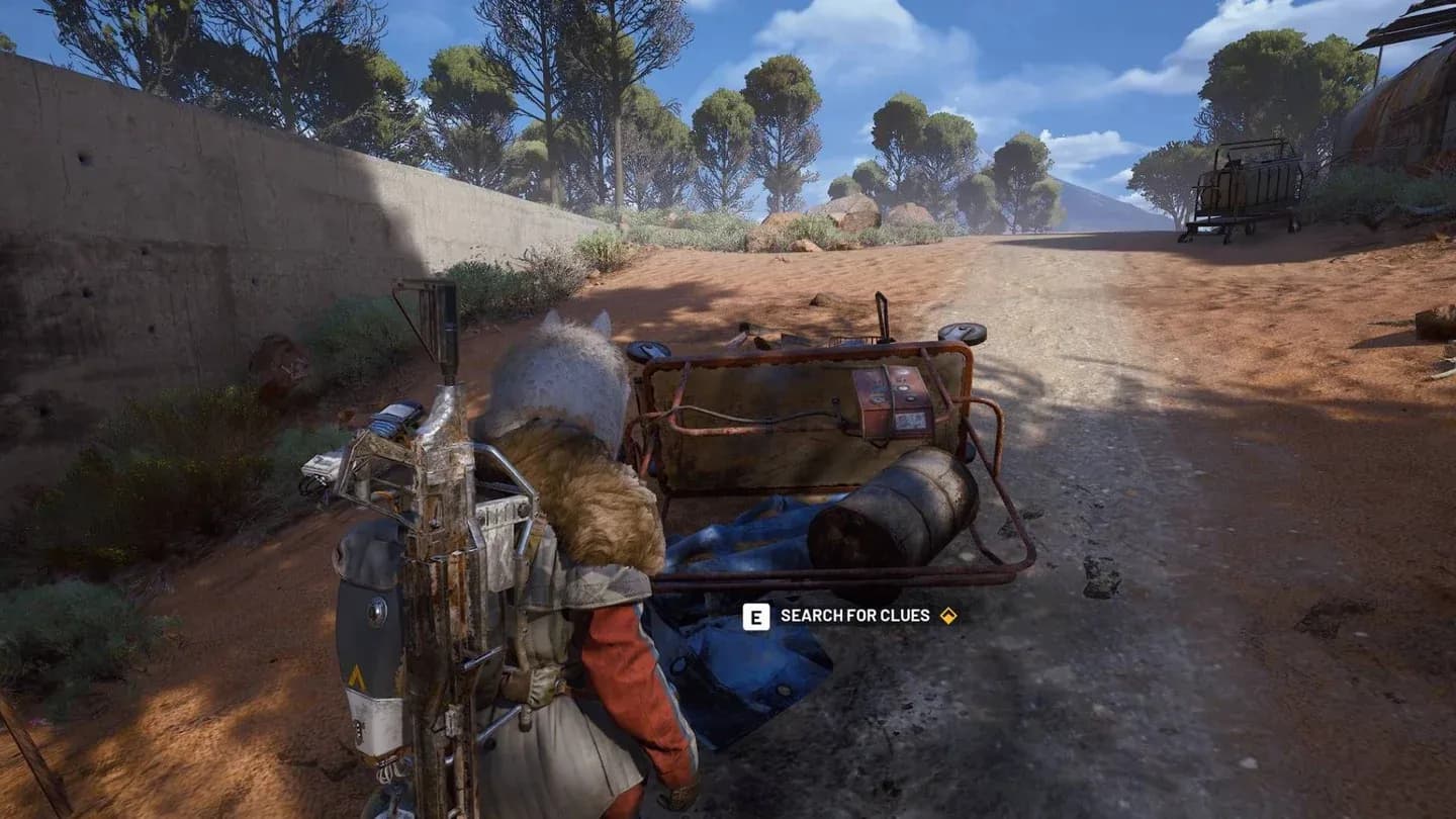 Interact with the glowing terminal