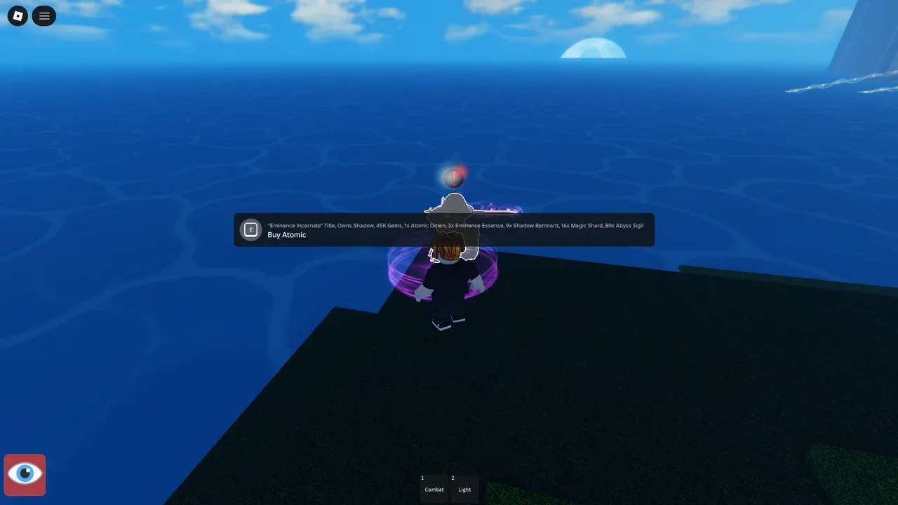 Atomic boss difficulty selection