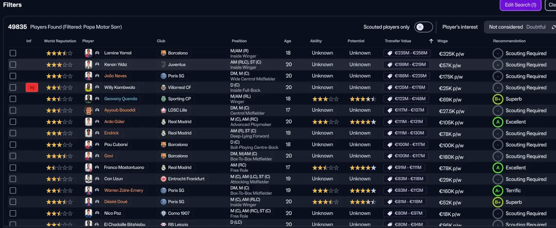 Best Football Manager 2026 Wonderkids ...