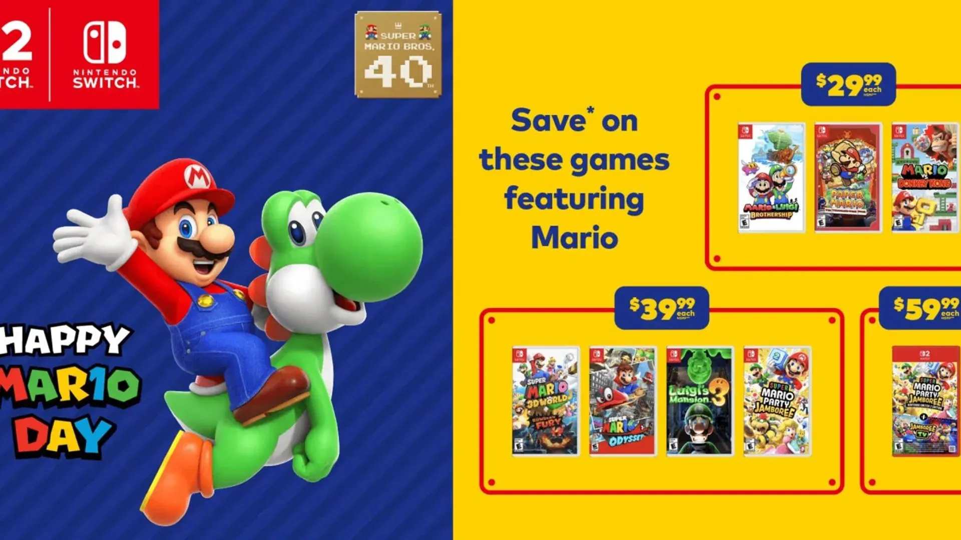 Official MAR10 Day Switch game deals ...