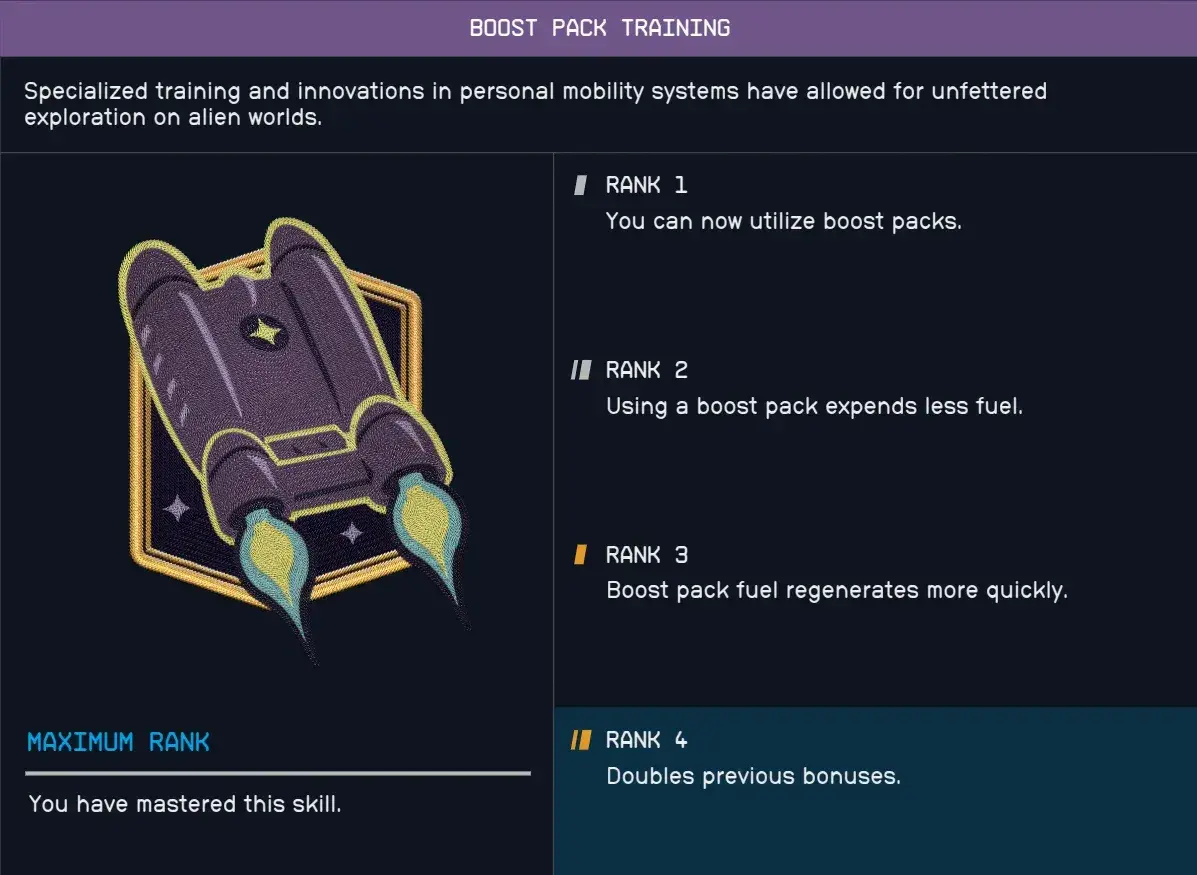 Boost Pack Training rank details