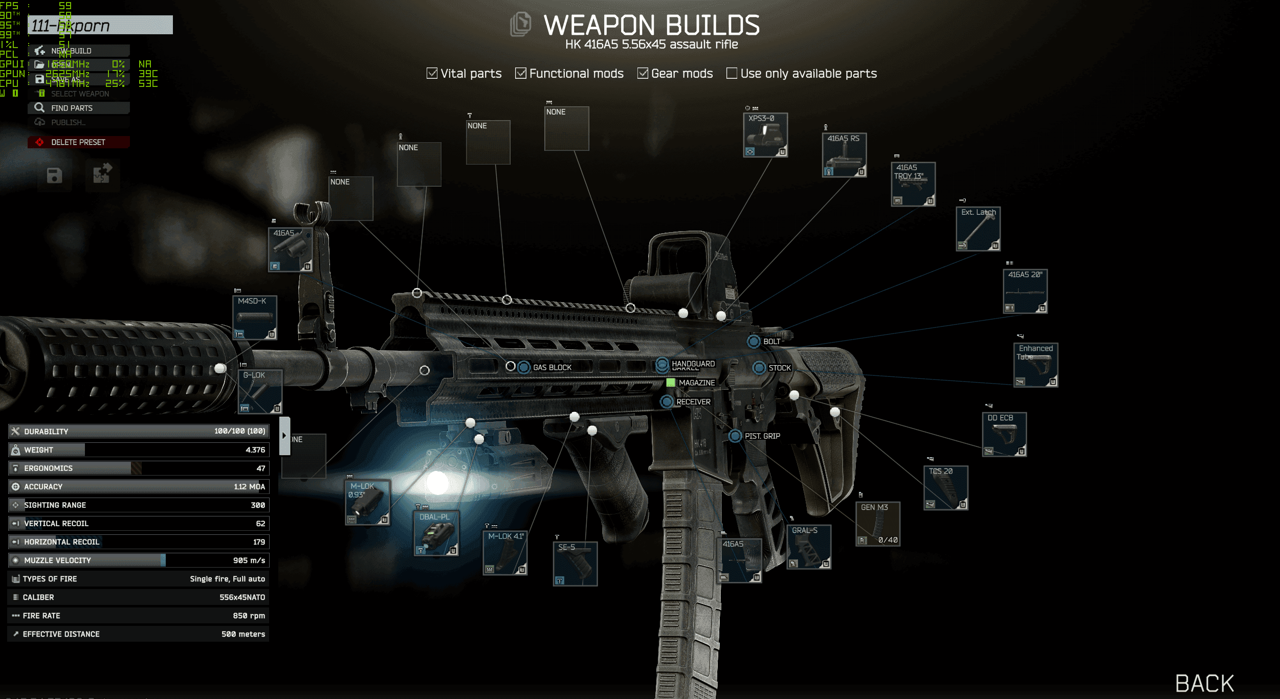 Escape from Tarkov Best Weapon Builds