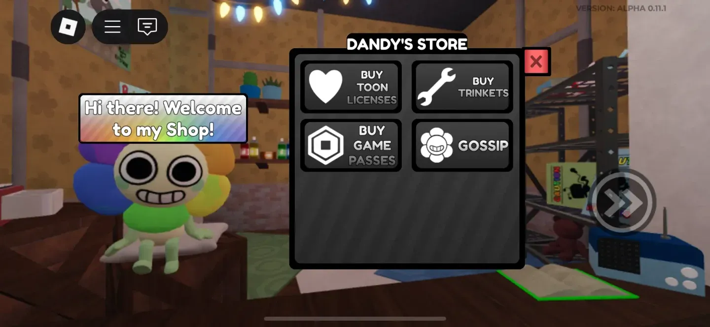 Sprout in Dandy's Shop