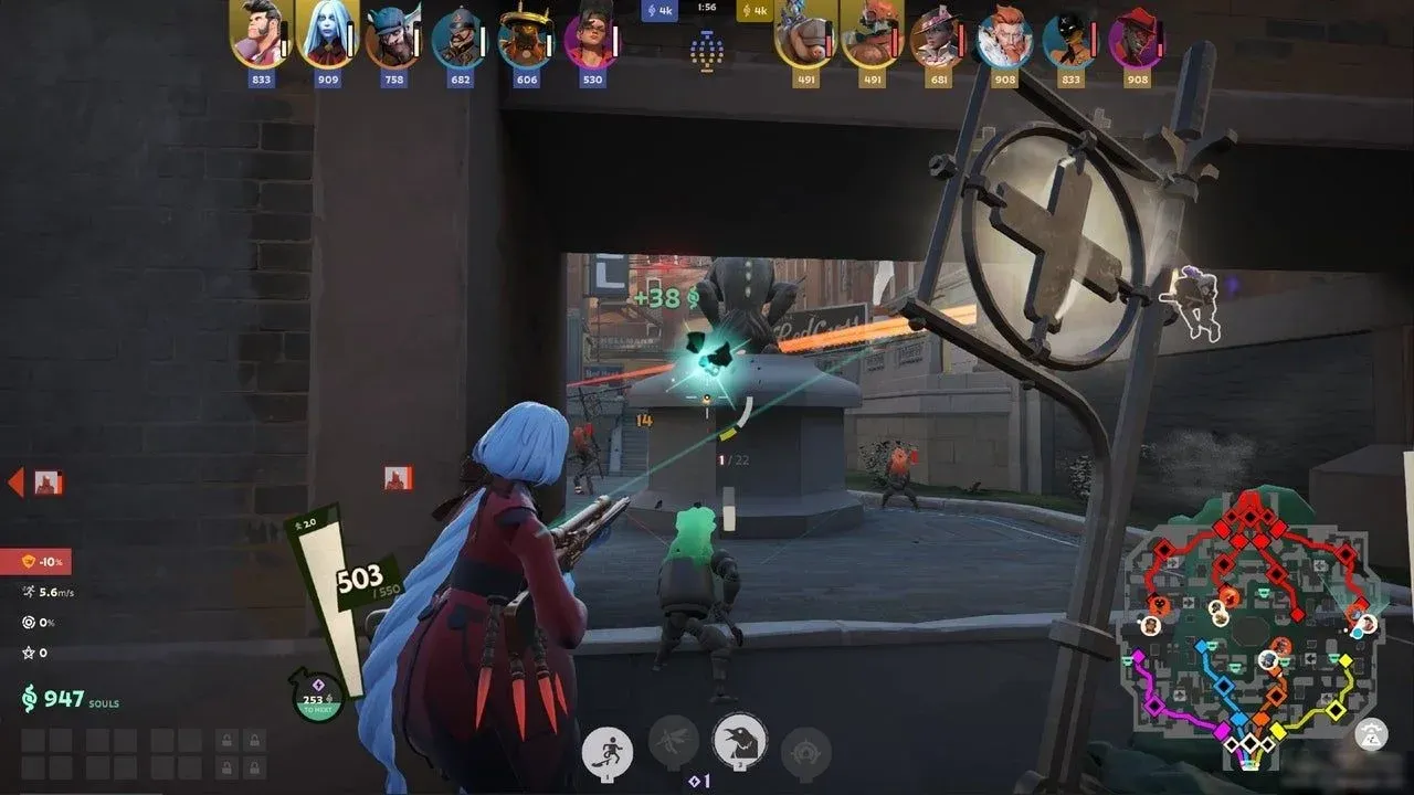 Team positioning breakdown