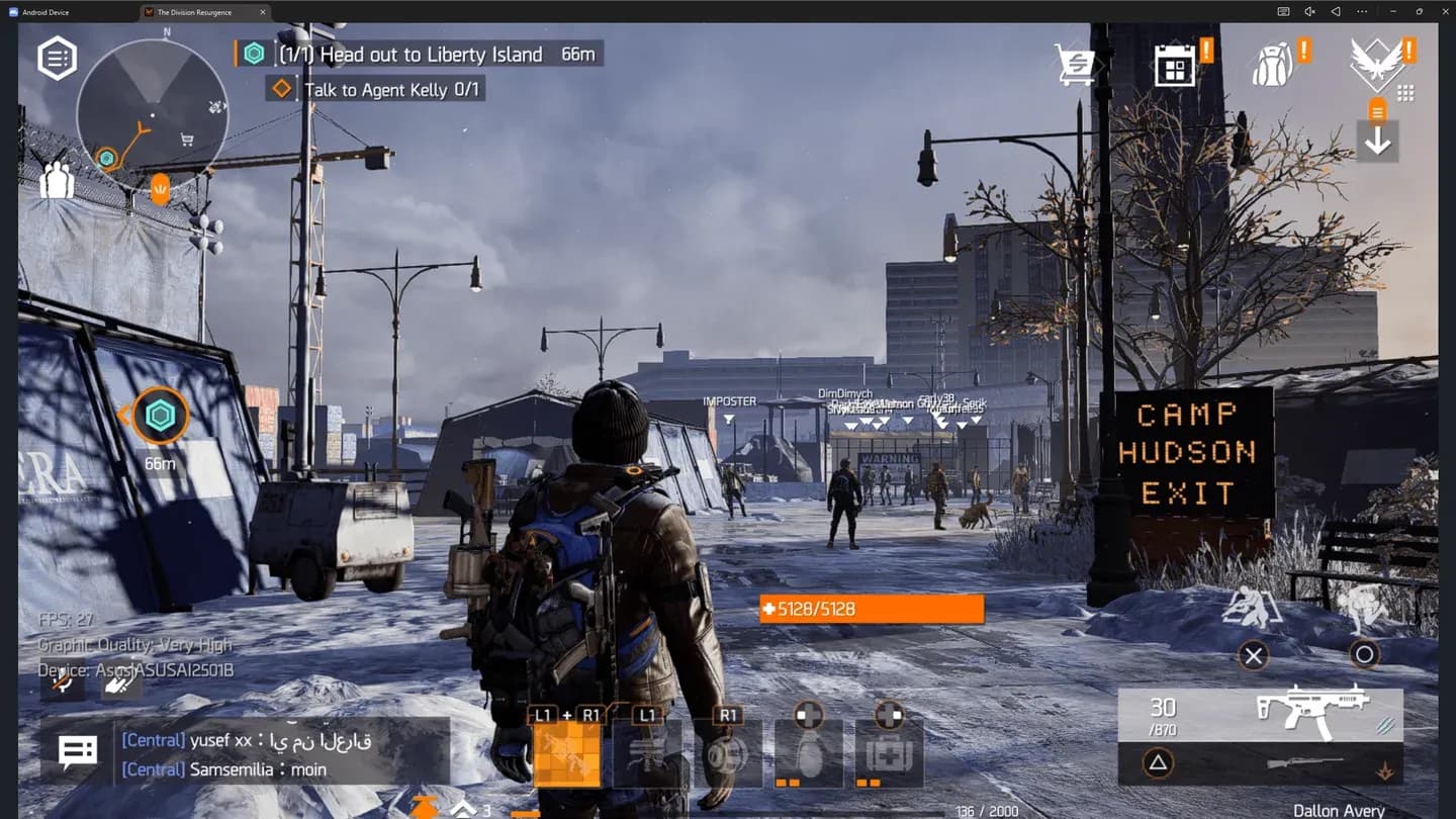 In-game graphics settings panel