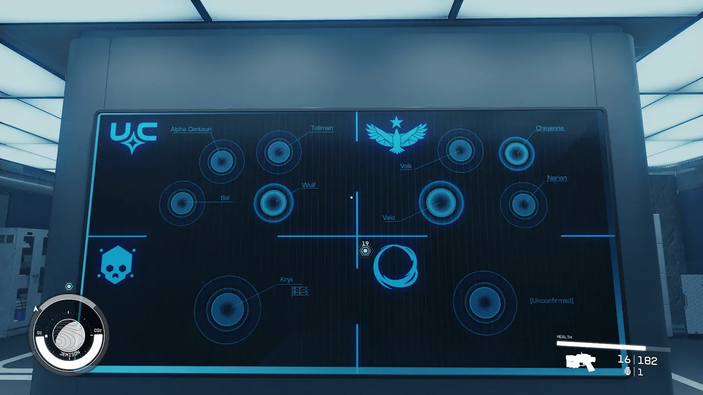 Settled Systems star map