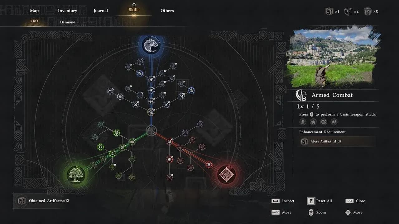 Unmarked Abyss chests hold artifacts