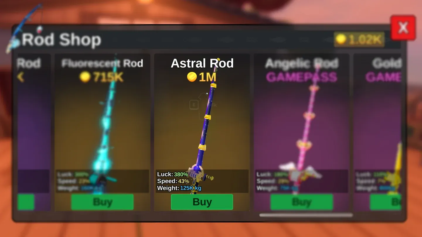 Astral Rod leads all rods in stats