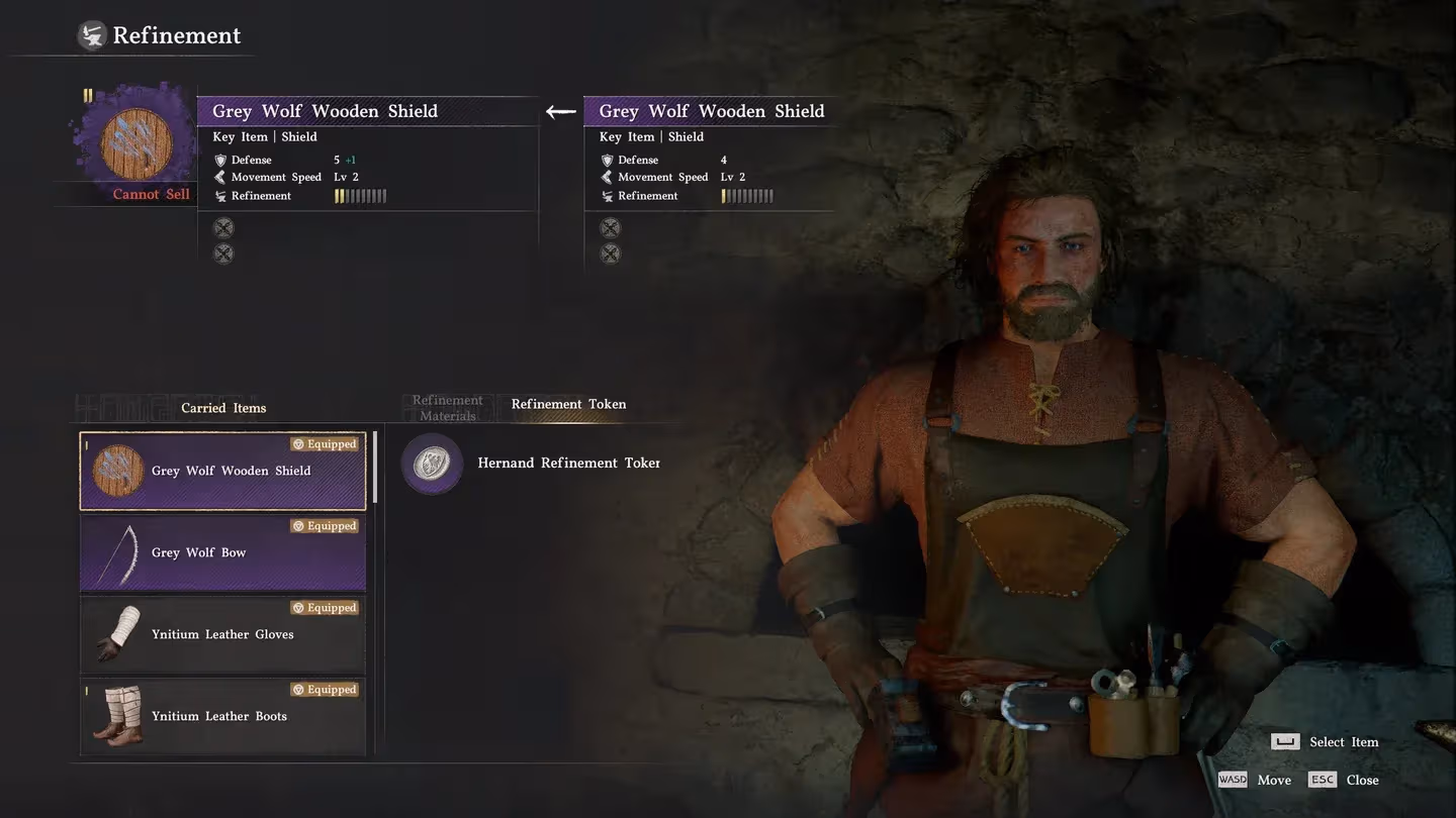 Refinement Token tab at Turnali