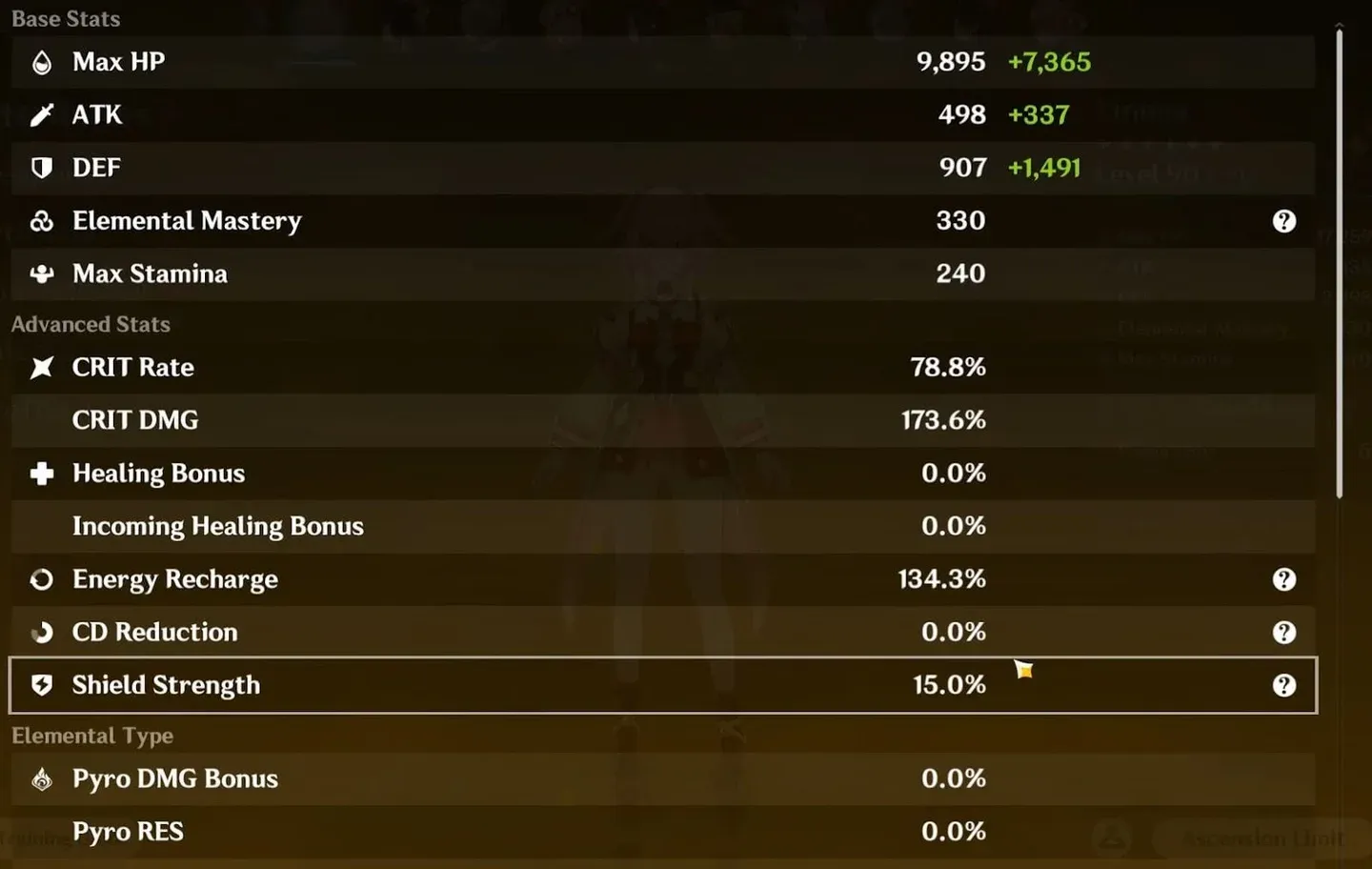 Husk of Opulent Dreams setup