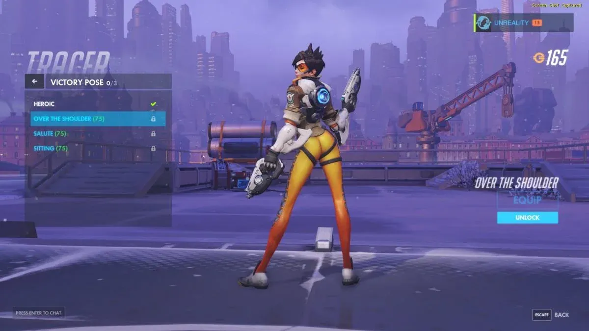 Sexualized' Tracer Victory Pose