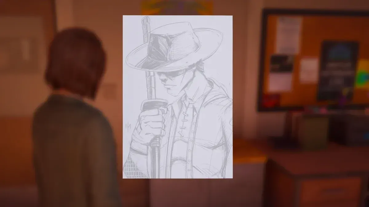 Spot the poster on the back wall