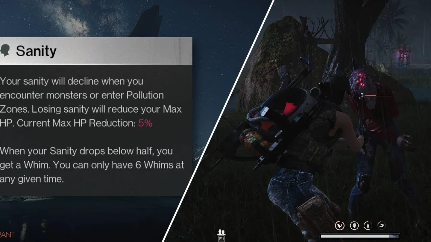 Sanity drops with contamination