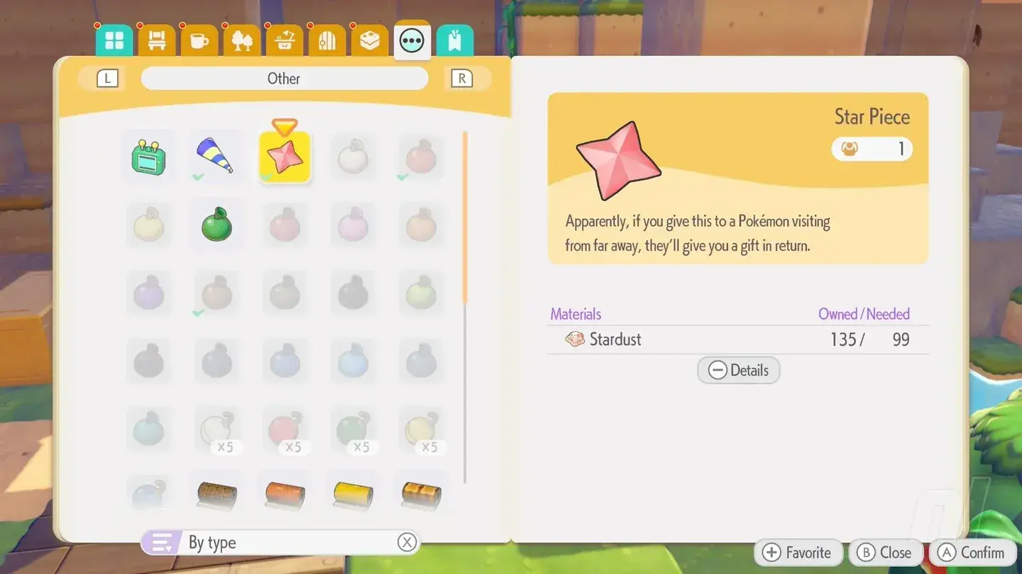 Porygon2 converts Star Pieces