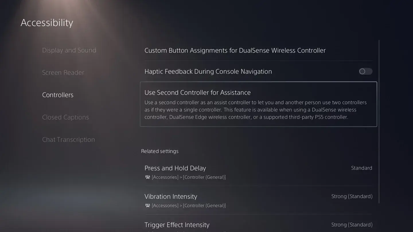 PS5 beta program settings