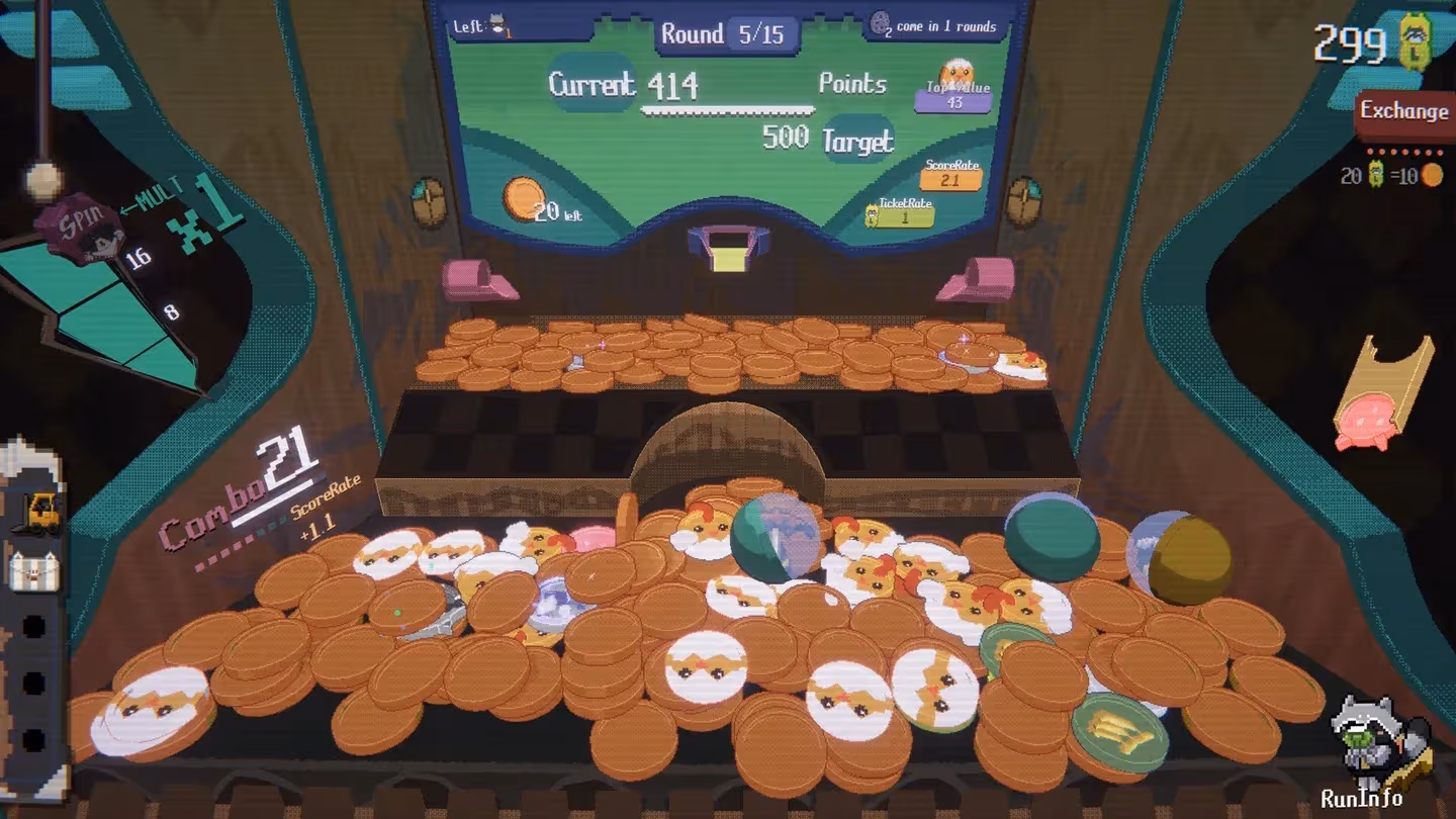 Shop upgrade selection screen