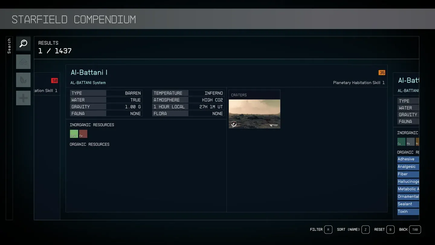 Faction reputation tracking