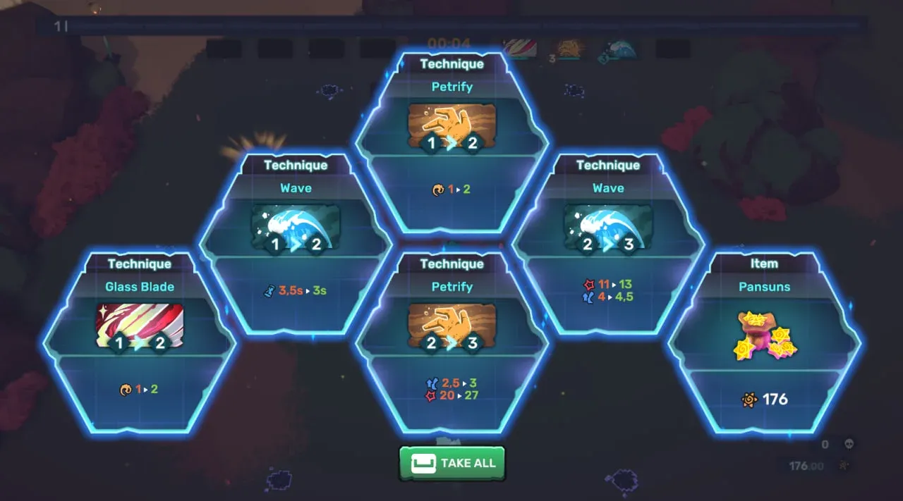 Technique and gear build layout