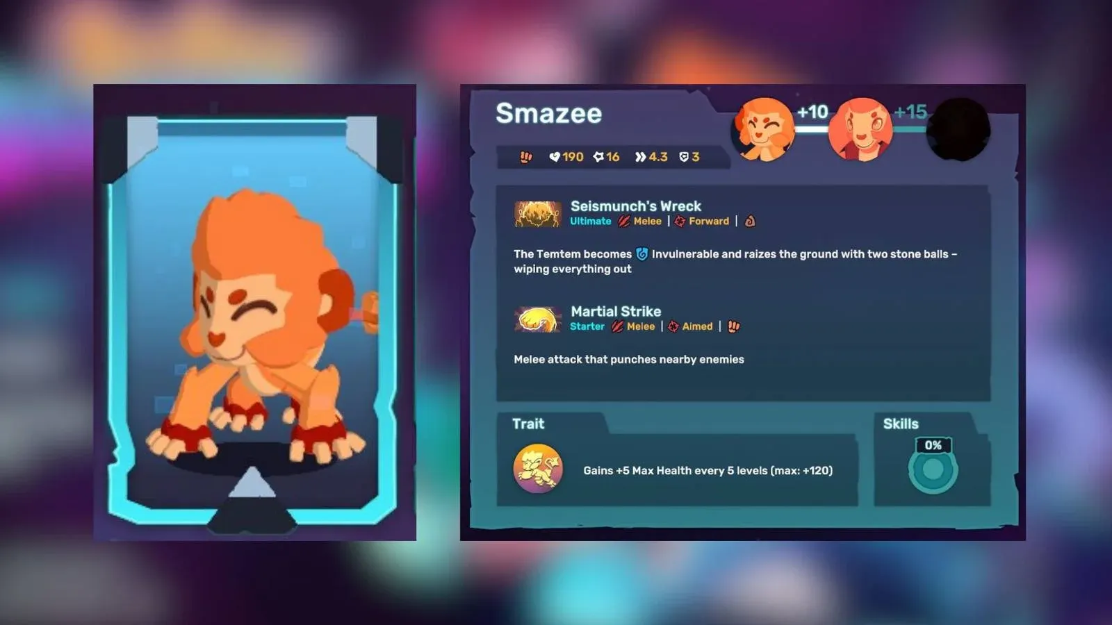 Temtem Swarm: Best Builds For Smazee