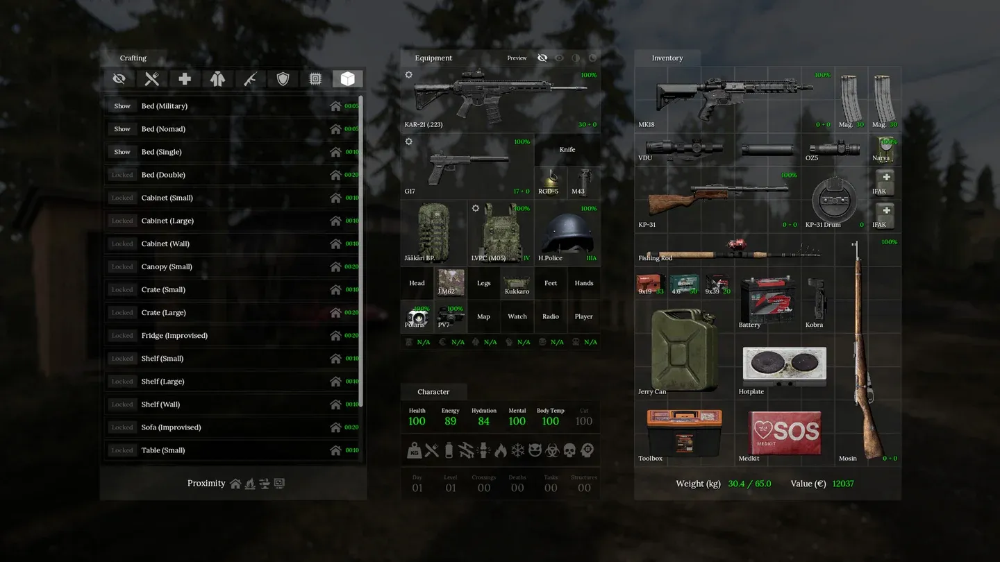 为补给预留空间