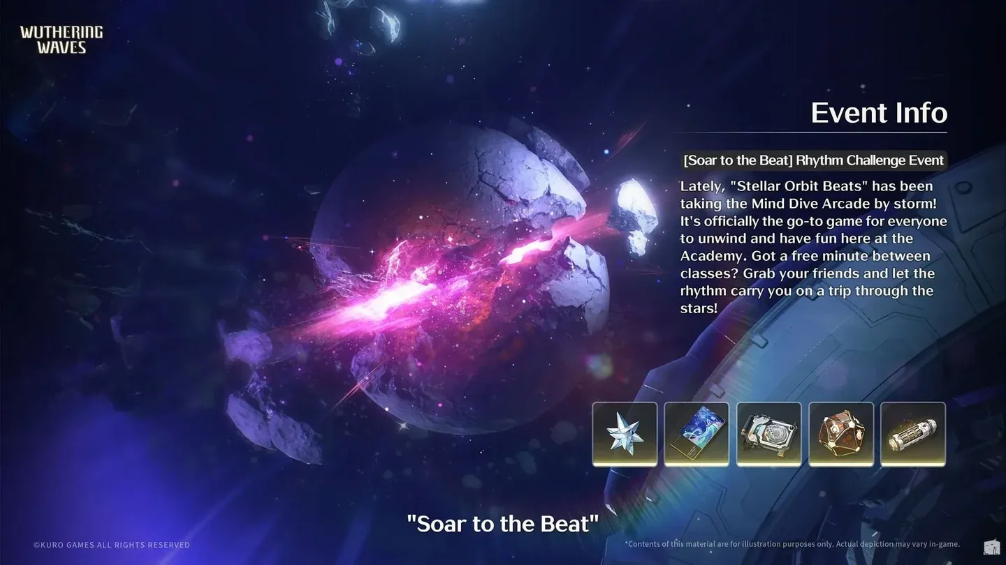 Soar to the Beat event UI