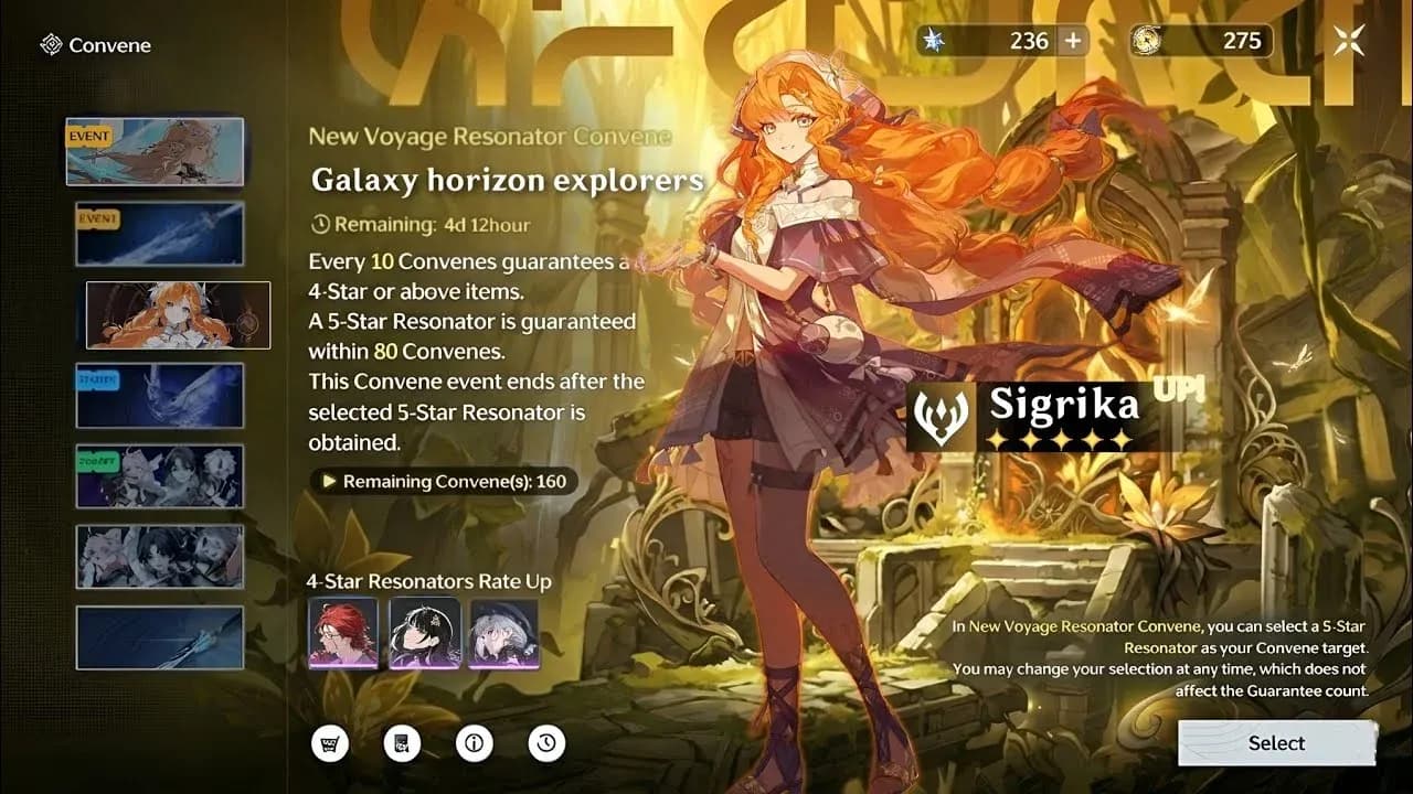 Sigrika's resonator profile