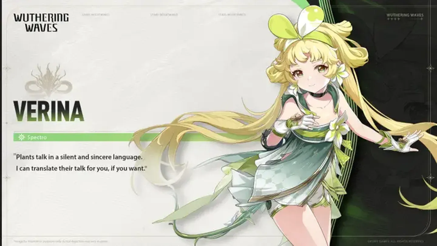 Verina's full skill loadout