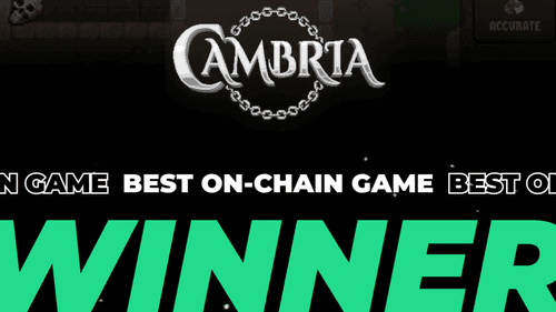 Cambria é eleita Melhor Jogo On-Chain image