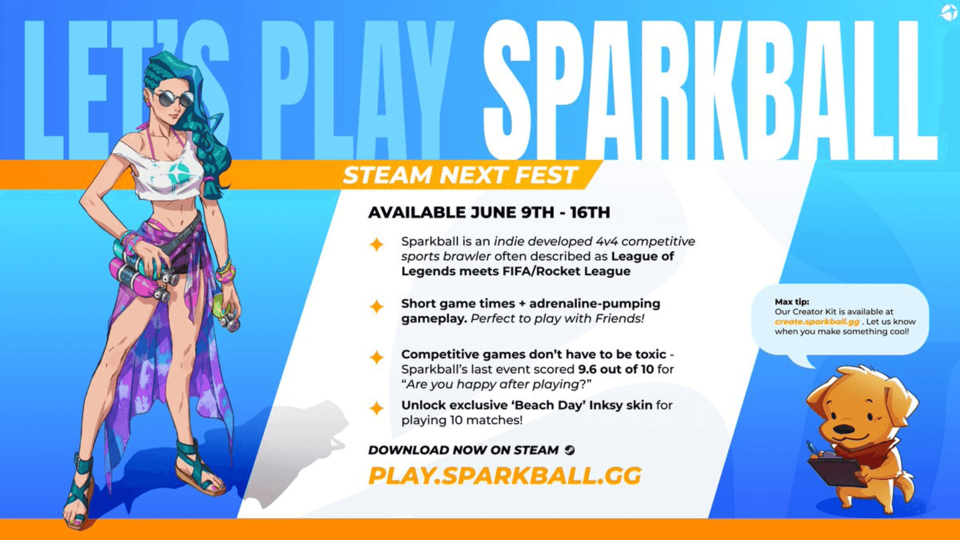 Sparkball Launches on Steam Next Fest