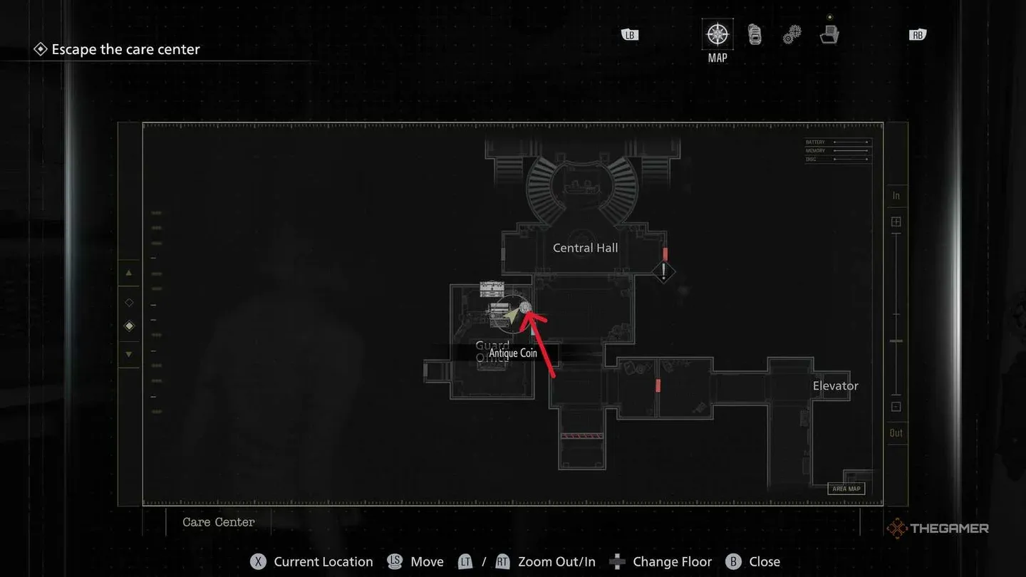 خريطة مواقع مقتنيات Requiem