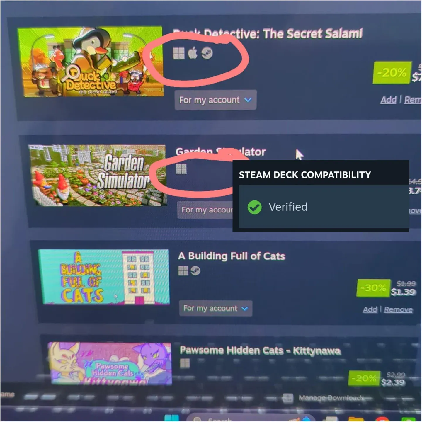 Deck Verified compatibility system