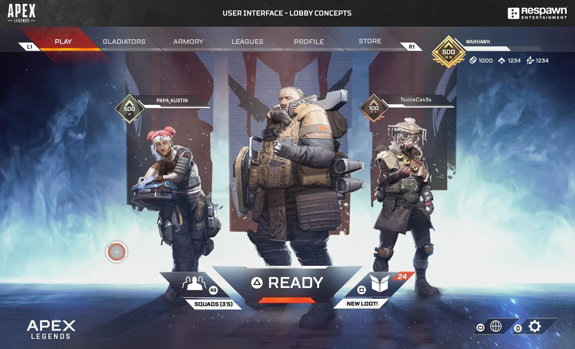 Official early Apex lobby concept : r ...