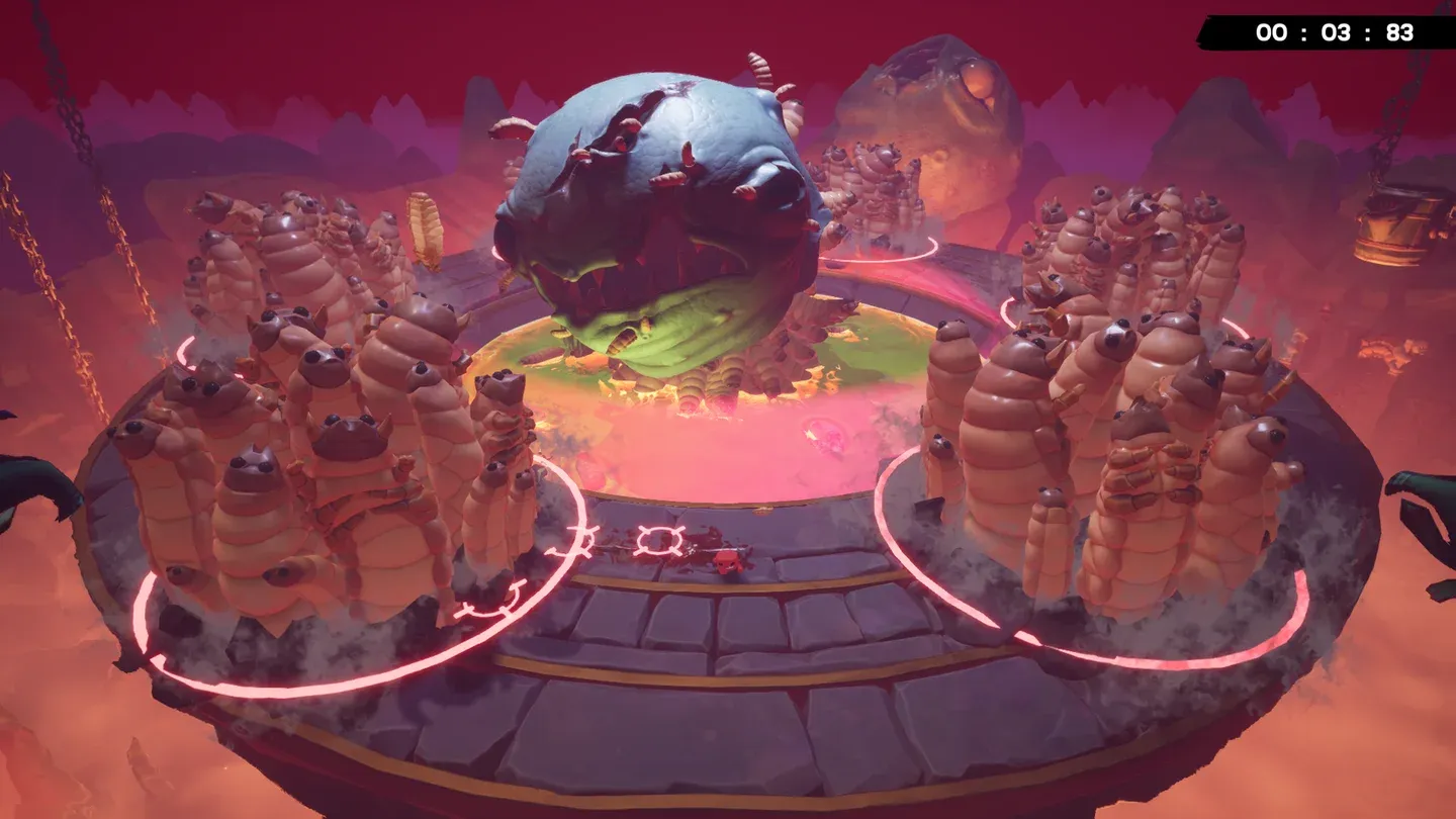 Maggot Larry's shrinking arena