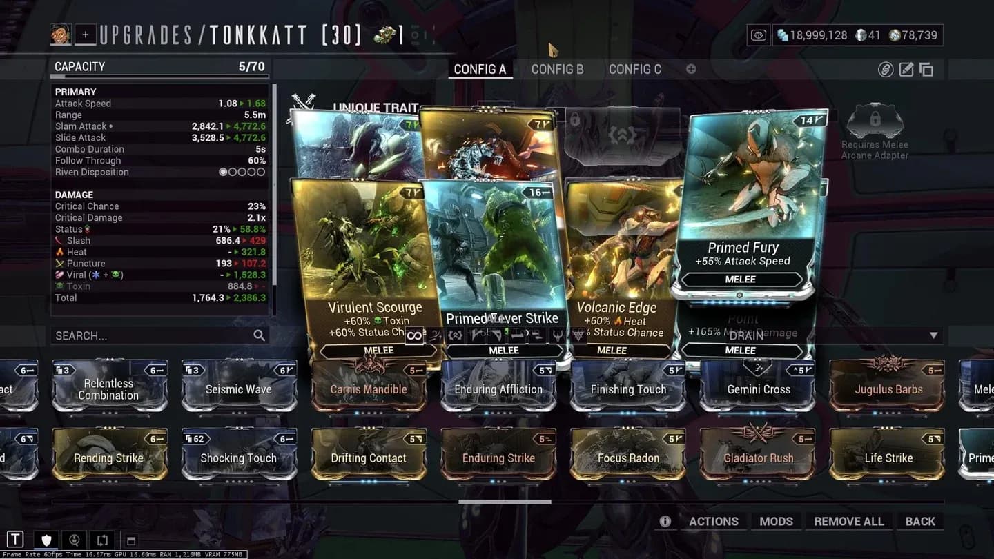 近战武器 Mod 设置