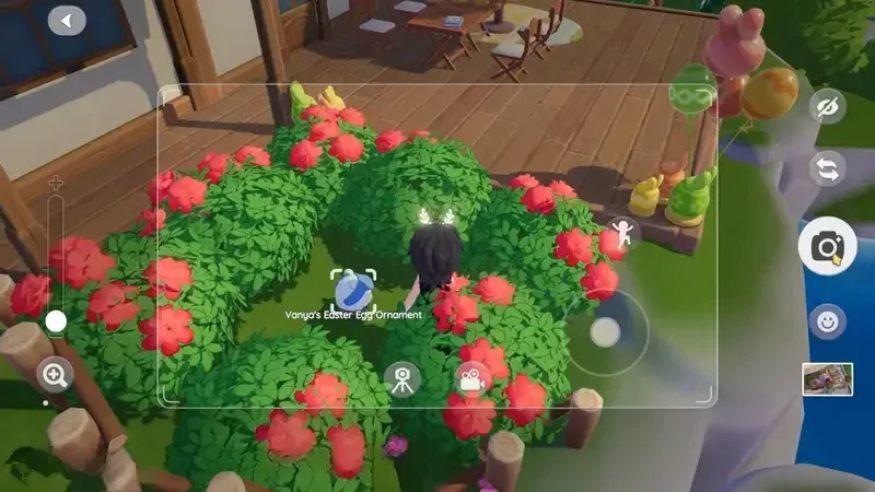 Vanya's egg hides in the bushes