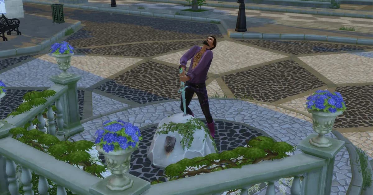 模擬聖劍石頭位置