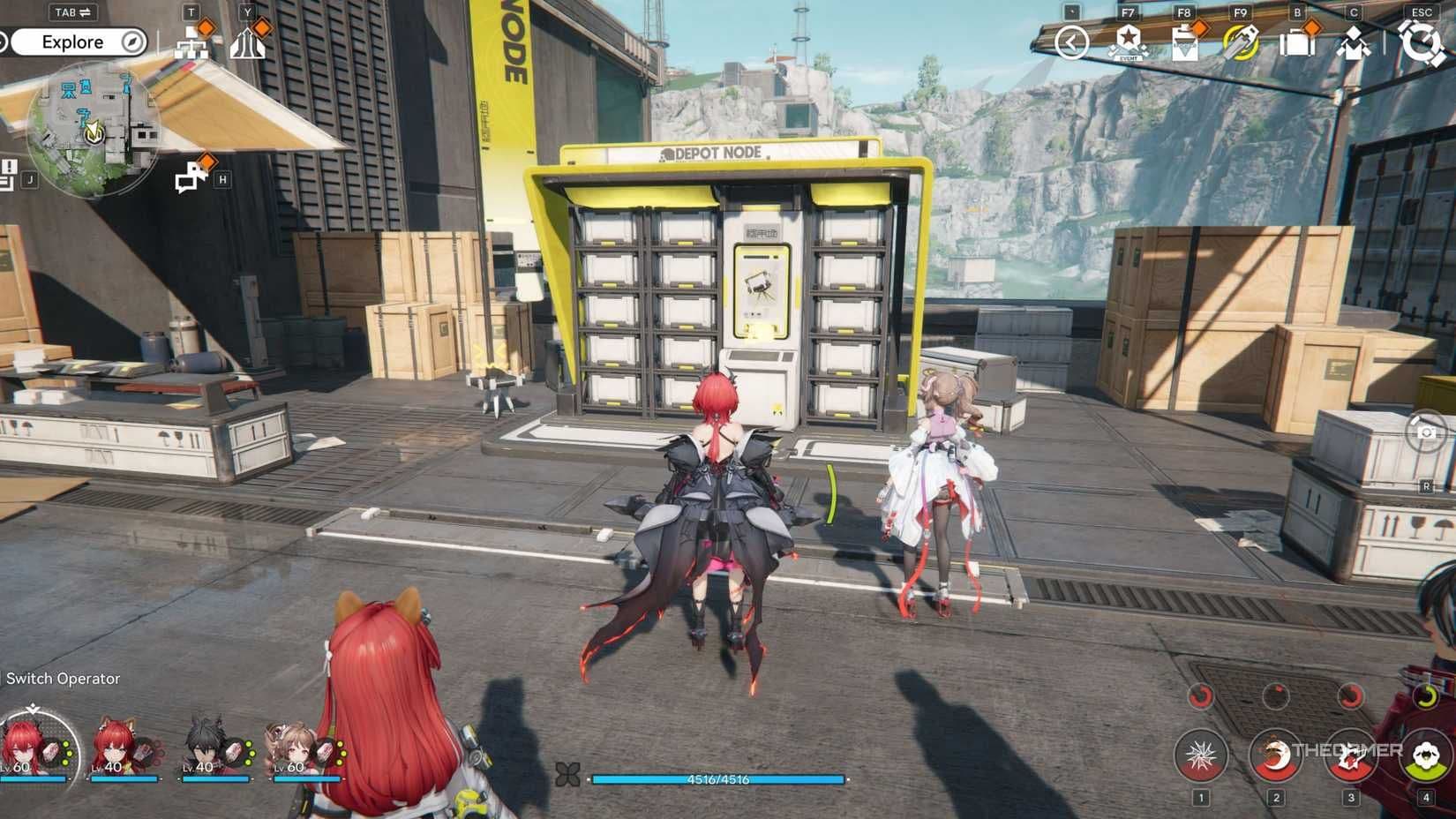 Configuração do nó de depósito