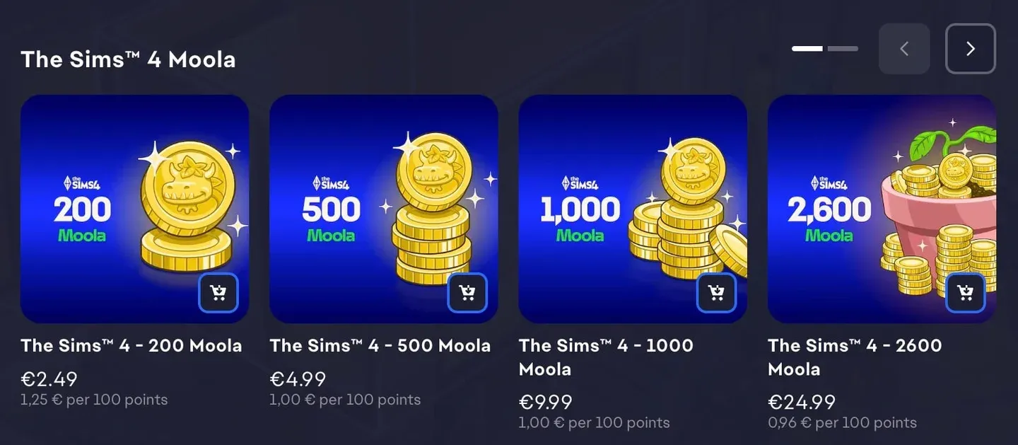 Moola钱包货币指示器