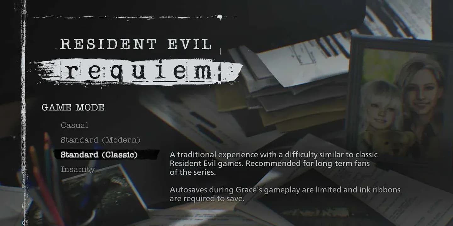 اختيار وضع صعوبة Requiem