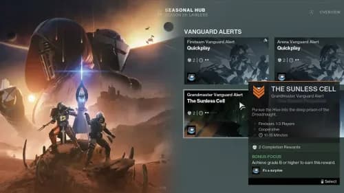 Destiny 2: Grandmaster Vanguard Alert Weapon - April 2026 image
