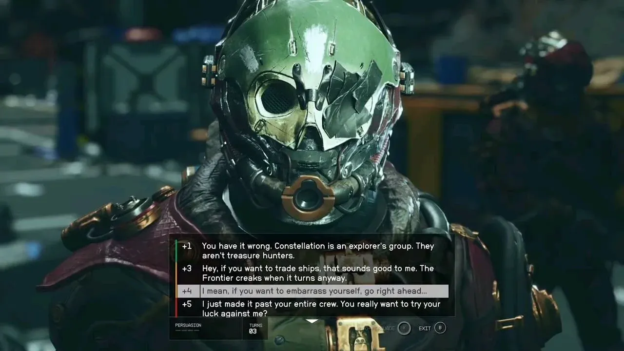 The persuasion mini-game looks so ...